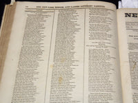 1826-1827 NEW YORK MIRROR AND LADIES GAZETTE BOUND VOLUME NO. 4 - KD 4675N