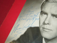 WARNER ANDERSON 6 1/2 X 8 1/2 AUTOGRAPHED PHOTO - AMERICAN ACTOR - J 4129