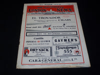 1955 APRIL 9 ILLUSTRATED LONDON NEWS MAGAZINE NICE COVERS & ADS - E 4251