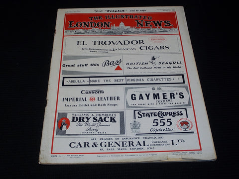 1955 APRIL 9 ILLUSTRATED LONDON NEWS MAGAZINE NICE COVERS & ADS - E 4251