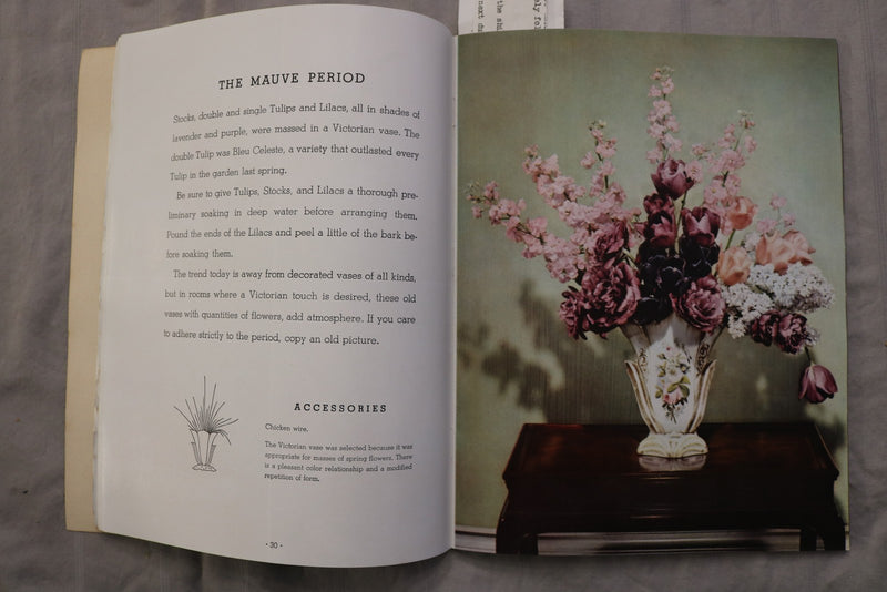1941 FLOWER ARRANGING - A FASCINATING HOBBY BY LAURA LEE BURROUGHS-VOL 2- K 3475