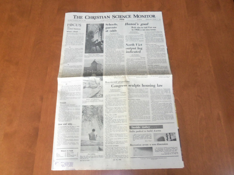 1968 JUL 10 THE CHRISTIAN SCIENCE MONITOR-REDS AIM: END VIET WAR IN '68- NP 4651