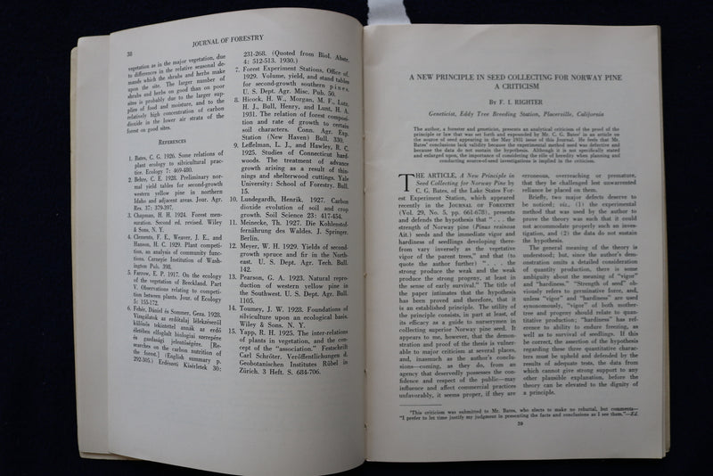 1932 JOURNAL OF FORESTRY SOFTCOVER BOOKS - LOT OF 2 - K 1471
