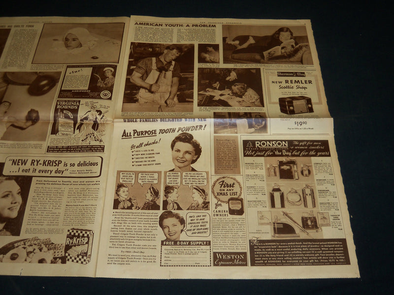 1938 DEC 4 SAN FRANCISCO CHRONICLE ROTO SECTION - CHRISTMAS SHOPPING - NP 5093