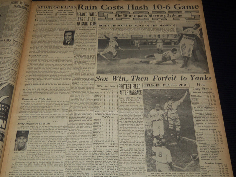 1939 SEPT 4 MINNEAPOLIS MORNING TRIBUNE - TORPEDO SINKS BRITISH LINER - NT 9520