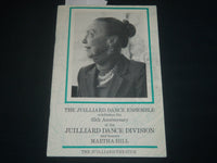 1987 JUILLIARD DANCE ENSEMBLE 35TH ANNIVERSARY - MARTHA HILL PROGRAM - J 4239
