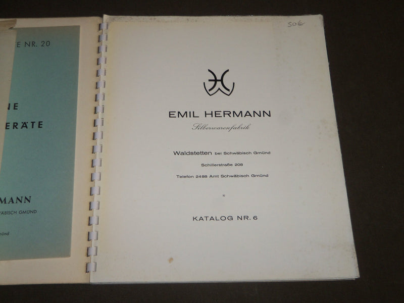 1960 EMIL HERMANN SILBERNE TAFEL GERÄTE GERMAN CATALOGUE - FR 348