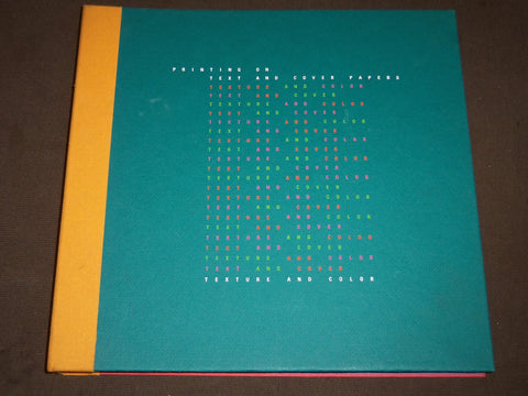1990 PRINTING ON TEXT AND COVER PAPERS SPIRAL BOUND BOOK - KD 3665