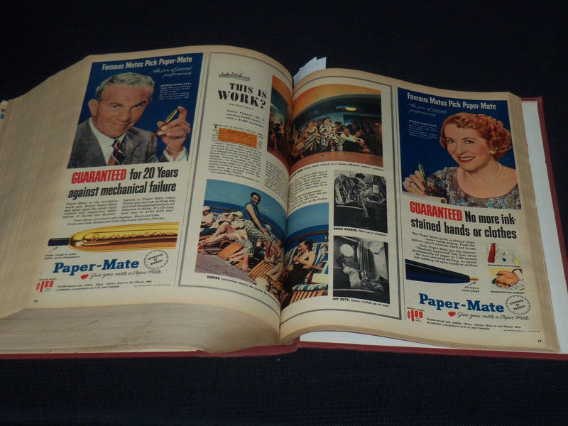 1953 JAN-JUN NEW YORK HERALD TRIBUNE THIS WEEK MAGAZINE BOUND VOLUME - KD 5862C