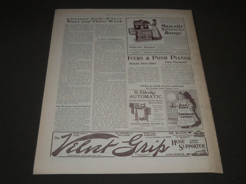 1900 OCTOBER 6 THE SATURDAY EVENING POST MAGAZINE - ILLUSTRATED COVER - SP 604