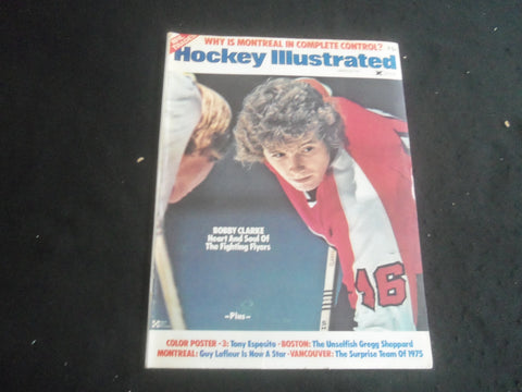 1975 MARCH HOCKEY ILLUSTRATED MAGAZINE - BOBBY CLARKE COVER - B 6235D