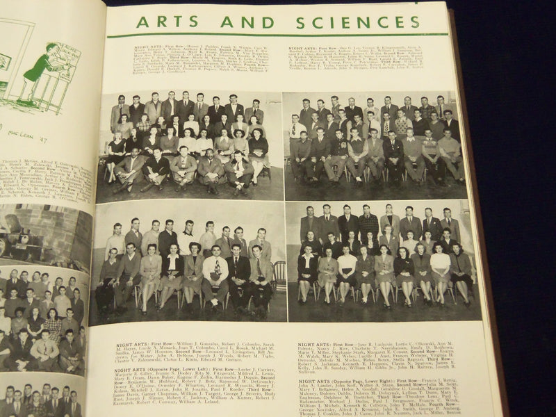 1947 TOWER UNIVERSITY OF DETROIT YEARBOOK - MICHIGAN - GREAT PHOTOS - YB 793