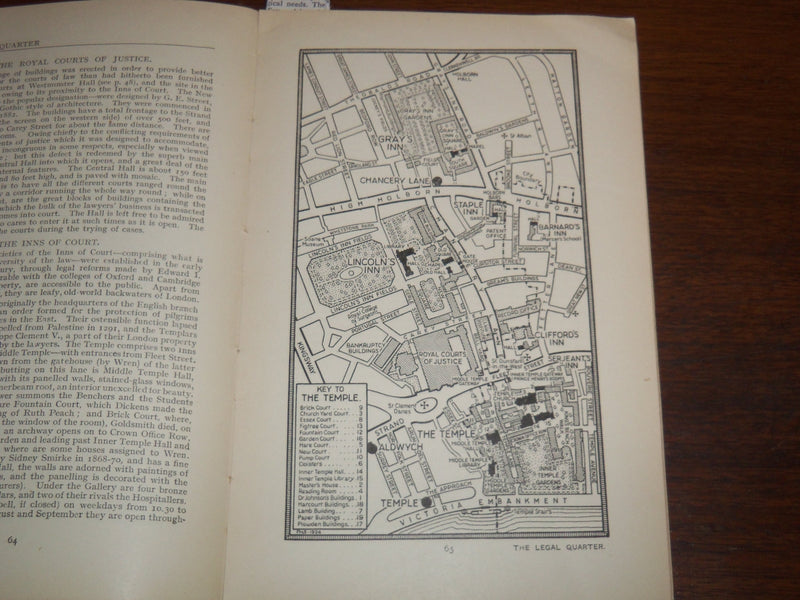 1924 LONDON GUIDE NO. 3 - LONDON'S UNDERGROUNG - FOLD-OUT MAP - K 1223