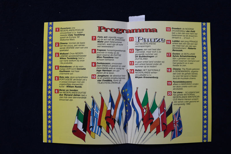 1988-1992 MARTIN HANSON WINTERCIRCUS PROGRAMS - LOT OF 3 - DUTCH TEXT - K 611