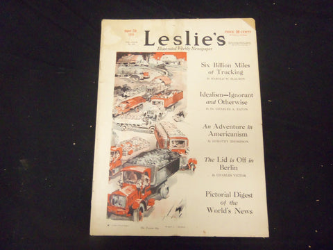 1919 AUGUST 23 LESLIE'S WEEKLY MAGAZINE - THE TRACTOR AGE - ST 2255