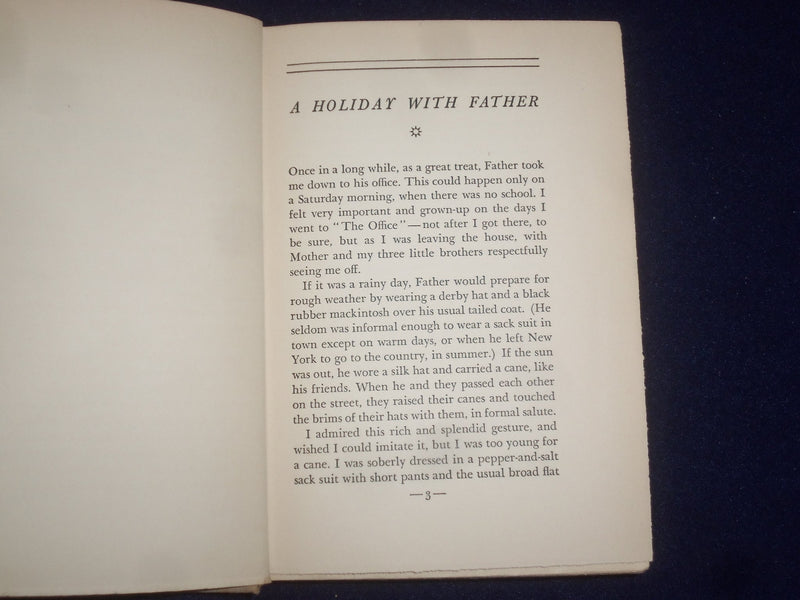 1935 LIFE WITH FATHER HARDCOVER BOOK BY CLARENCE DAY - 1ST EDITION - KD 9187