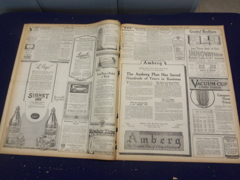 1920 APRIL 29 NEW YORK TIMES - WOOD'S LEAD IN NEW JERSEY IS 612 - NT 8290