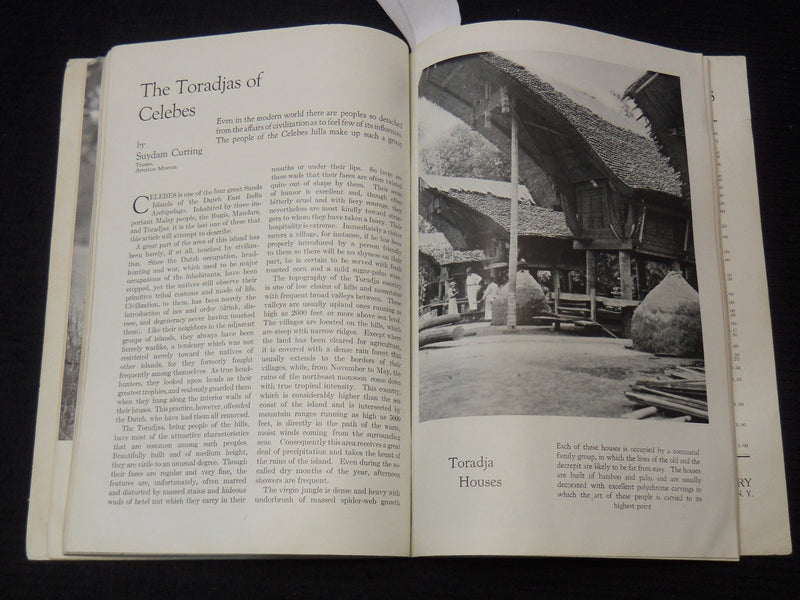 1934 NOVEMBER NATURAL HISTORY MAGAZINE - GREAT PHOTOS - K 2619