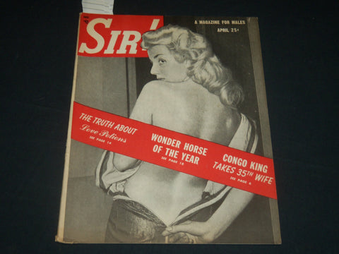 1949 APRIL SIR! MAGAZINE - NICE COVER - KID GAVILIN - CONGO KING - J 5652