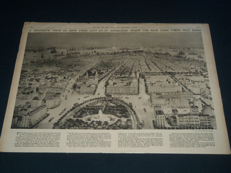 1926 SEPT 18 NEW YORK TIMES NEWSPAPER 75TH ANNIVERSARY SECTION - NT 7559