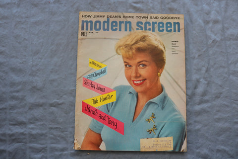 1956 MARCH MODERN SCREEN MAGAZINE - DORIS DAY COVER - SP 1196T