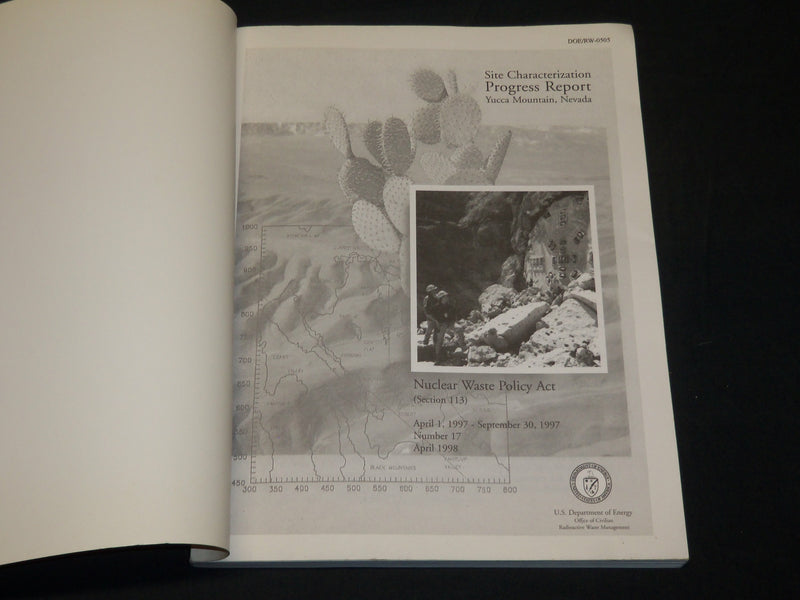 1998 SITE CHARACTERIZATION PROGRESS REPORT #17 YUCCA MOUNTAIN, NEVEDA - J 5817