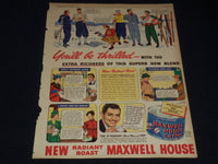 1939 FEB 19 CLARK GABLE MAXWELL HOUSE COFFEE MAGAZINE ADVENTURE - NP 2152T