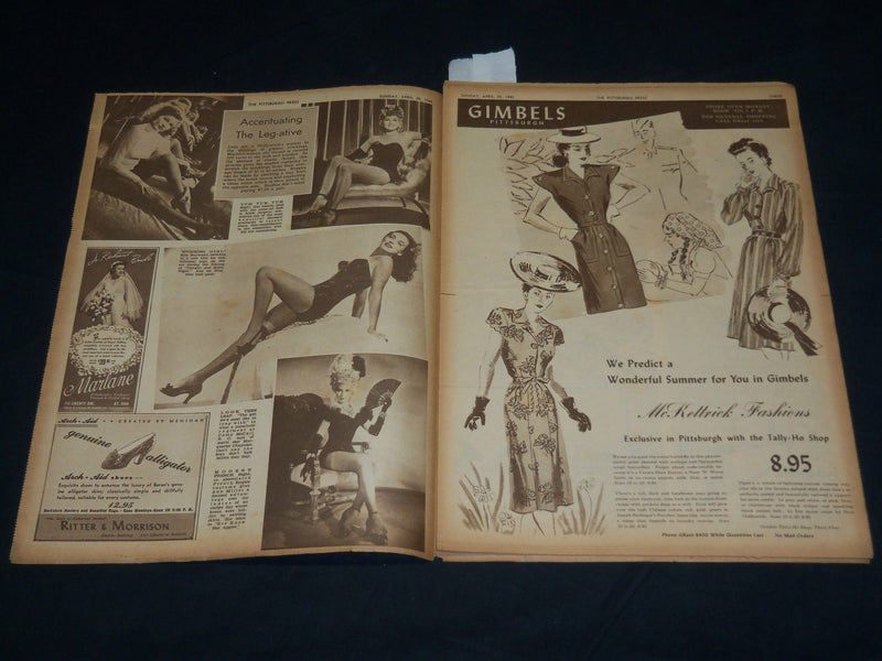 1945 APRIL 29 THE PITTSBURGH PRESS SUNDAY ROTO SECTION - CHILI WILLIAMS- NP 4486
