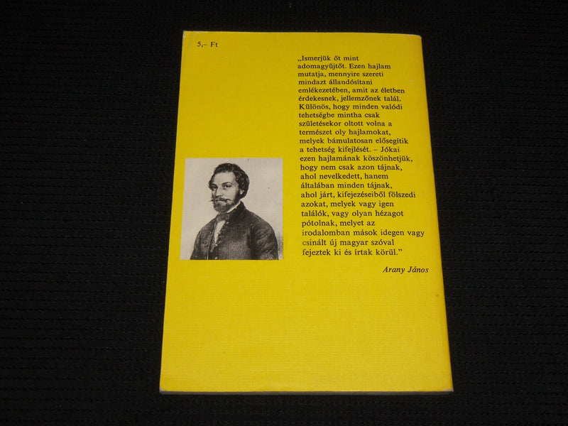 1979 SARGA ROZSA SOFTCOVER BOOK BY JOKAI MOR - J 6911
