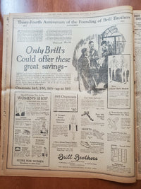 1921 NOVEMBER 9 NEW YORK TIMES NEWSPAPER - MAYOR HYLAN IS RE-ELECTED - NT 8020