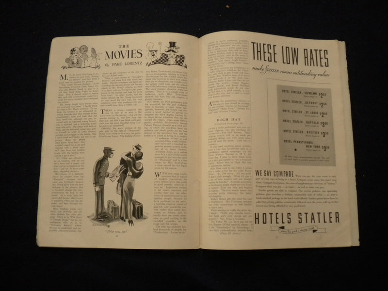 1933 SEPTEMBER JUDGE MAGAZINE - BOY AND GIRL RIDING BICYCLE - B 438W