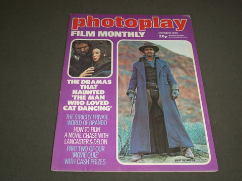 1973 OCTOBER PHOTOPLAY FILM MONTHLY MAGAZINE- BURT REYNOLDS, SARA MILES -SP 7587