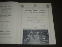 1935 SUMMER UNION COLLEGE MOHAWK DRAMA FESTIVAL PROGRAM - J 2301