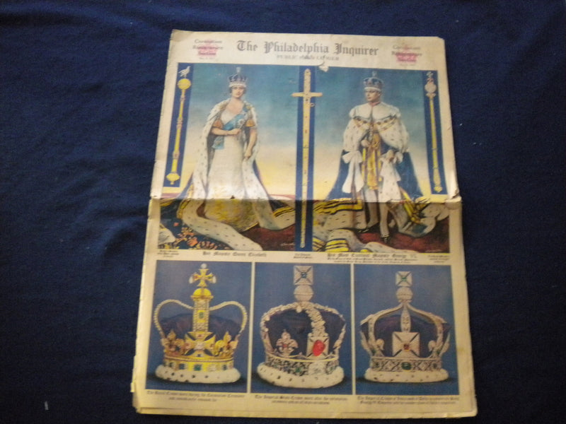 1937 MAY 9 THE PHILADELPHIA INQUIRER ROTOGRAVURE SECTION - CORONATION - NP 6026