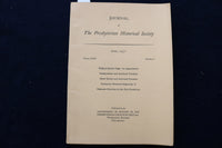 1951-1952 PRESBYTERIAN HISTORICAL SOCIETY BULLETIN - LOT OF 4 - O 3401