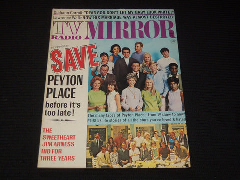 1969 MARCH TV RADIO MIRROR MAGAZINE - PEYTON PLACE COVER - E 16275