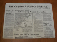 1968 JAN 27 THE CHRISTIAN SCIENCE MONITOR- UN WARY OF KOREAN HOT POTATO- NP 4636
