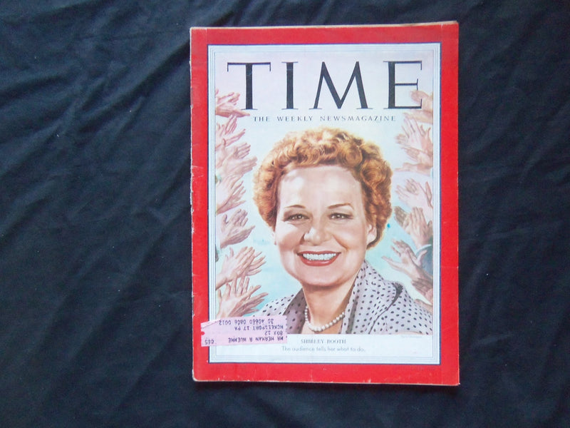 1953 AUGUST 10 TIME MAGAZINE - SHIRLEY BOOTH - T 1392