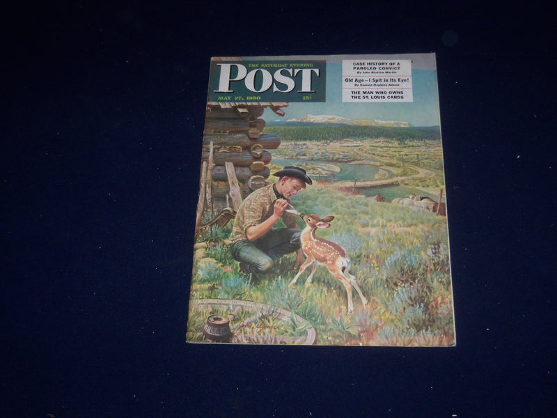 1950 MAY 27 THE SATURDAY EVENING POST MAGAZINE - ILLUSTRATED COVER - SP 5580