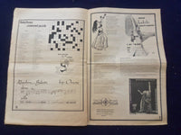 1974 OCTOBER HABIBI NEWSPAPER - VOLUME 1, NUMBER 1 -MIDDLE EASTERN DANCE-NP 6843