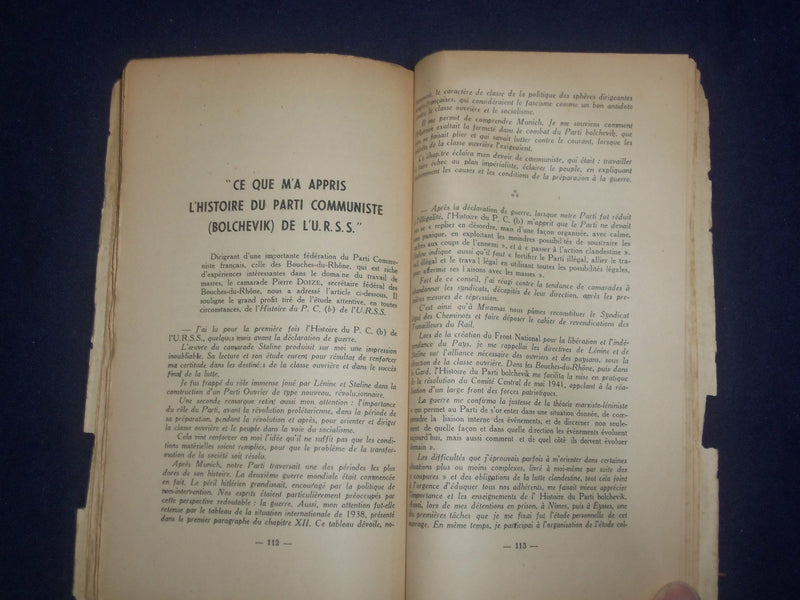 1949 JANUARY CAHIERS DU COMMUNISME - LENINE - FRENCH TEXT - J 6413