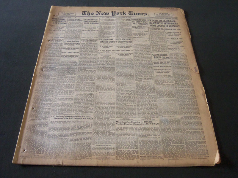 1926 DECEMBER 16 NEW YORK TIMES - JURY GETS OIL LEASE CASE - NT 6542