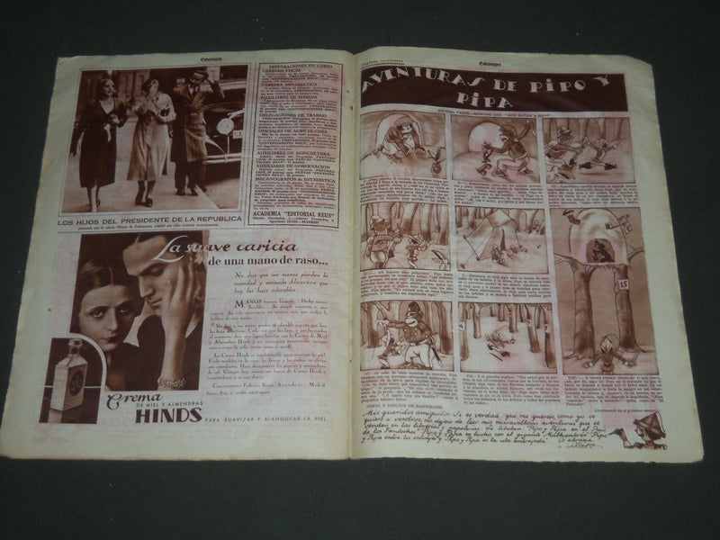 1932 OCTOBER 29 ESTAMPA REVISTA GRAFICA SPANISH MAGAZINE - NICE PHOTOS - J 2203