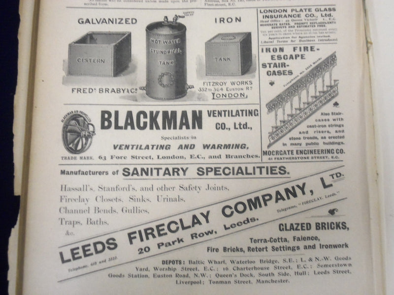 1899 & 1900 THE SURVEYOR MUNICIPAL ENGINEER MAGAZINE BOUND VOLUMES - KD 3083
