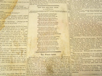 1851 JANUARY 11 THE BOSTON MUSEUM NEWSPAPER - TENNYSON - BARNUM - NP 9036