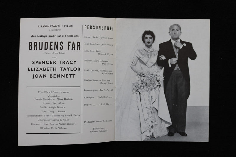 1950 FATHER OF THE BRIDE - DANISH MAGAZINE - ELIZABETH TAYLOR COVER - E 26422