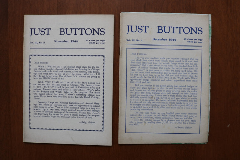 1944-1946 JUST BUTTONS MAGAZINE - LOT OF 13 - O 3925