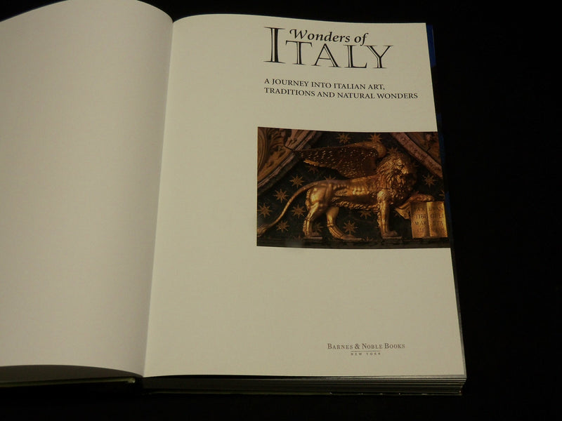 1999 WONDERS OF ITALY HARDCOVER BOOK BY ANNIE SACERDOTI - GREAT PHOTOS - I 1968