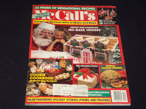 1988 DECEMBER MCCALL'S MAGAZINE - CHRISTMAS ISSUE FRONT COVER - E 448