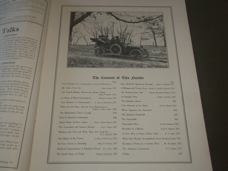1909 NOV SUBURBAN LIFE THE COUNTRYSIDE MAGAZINE - GREAT COVER & ADS - SP 9492